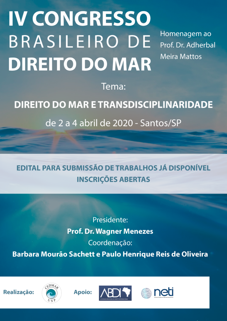IV Congresso Brasileiro de Direito do Mar IV Congresso Brasileiro de Direito do Mar