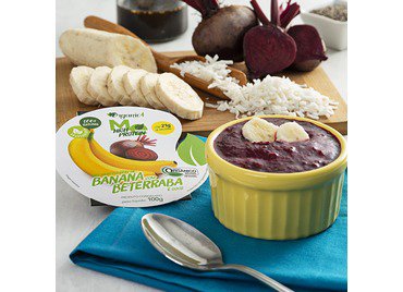 Mix High Protein de banana com beterraba e coco - Organic4