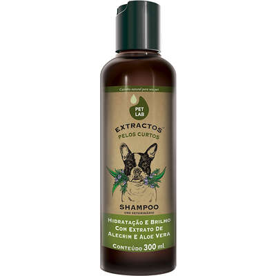 Shampoo PetLab Extractos Pelos Curtos Alecrim e Aloe Vera para Cães