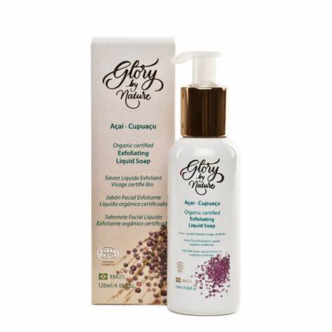 SABONETE LÍQUIDO ESFOLIANTE AÇAÍ-CUPUAÇU 120ML - ORGÂNICO VEGANO NATURAL - Glory by Nature