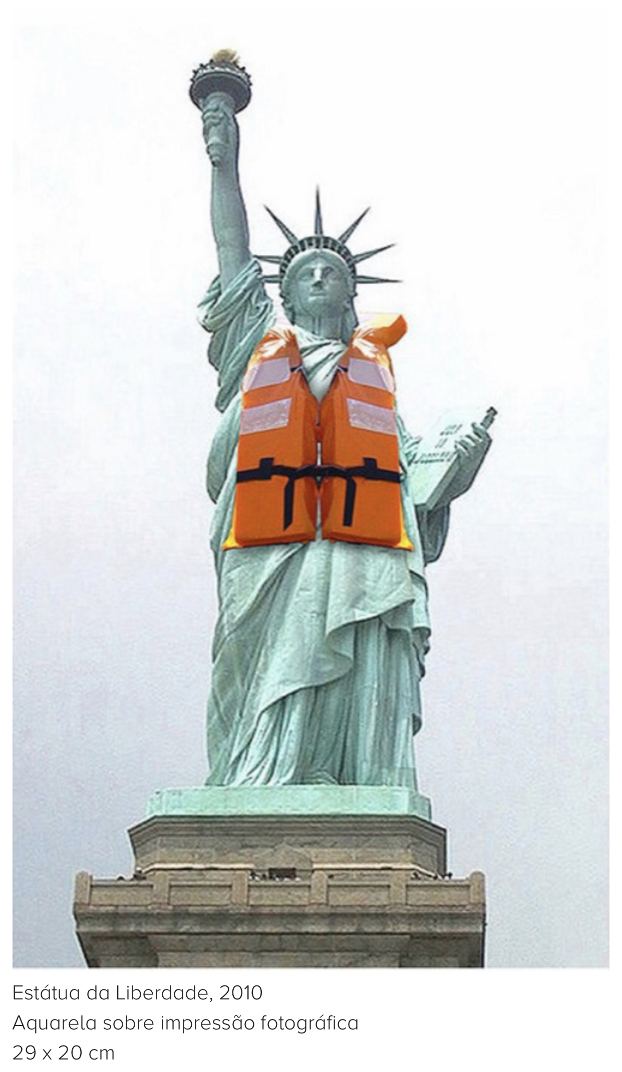 Arte salva . estátua da Liberdade - Eduardo Srur