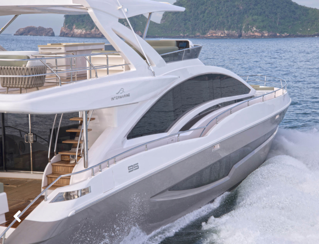barco Super yacht 95pés. Intermarine