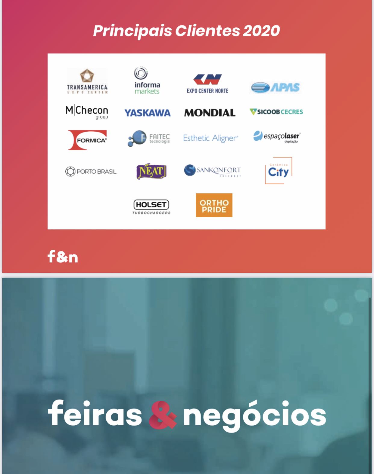 Midia no programa Feiras e Negócios Midia no programa Feiras e Negócios